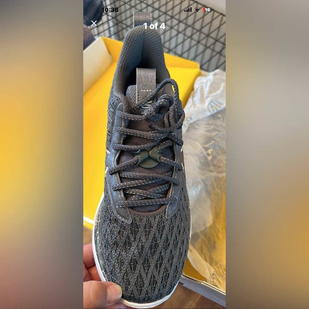 Men's Performance Lace-Up Sneakers - Charcoal Gray